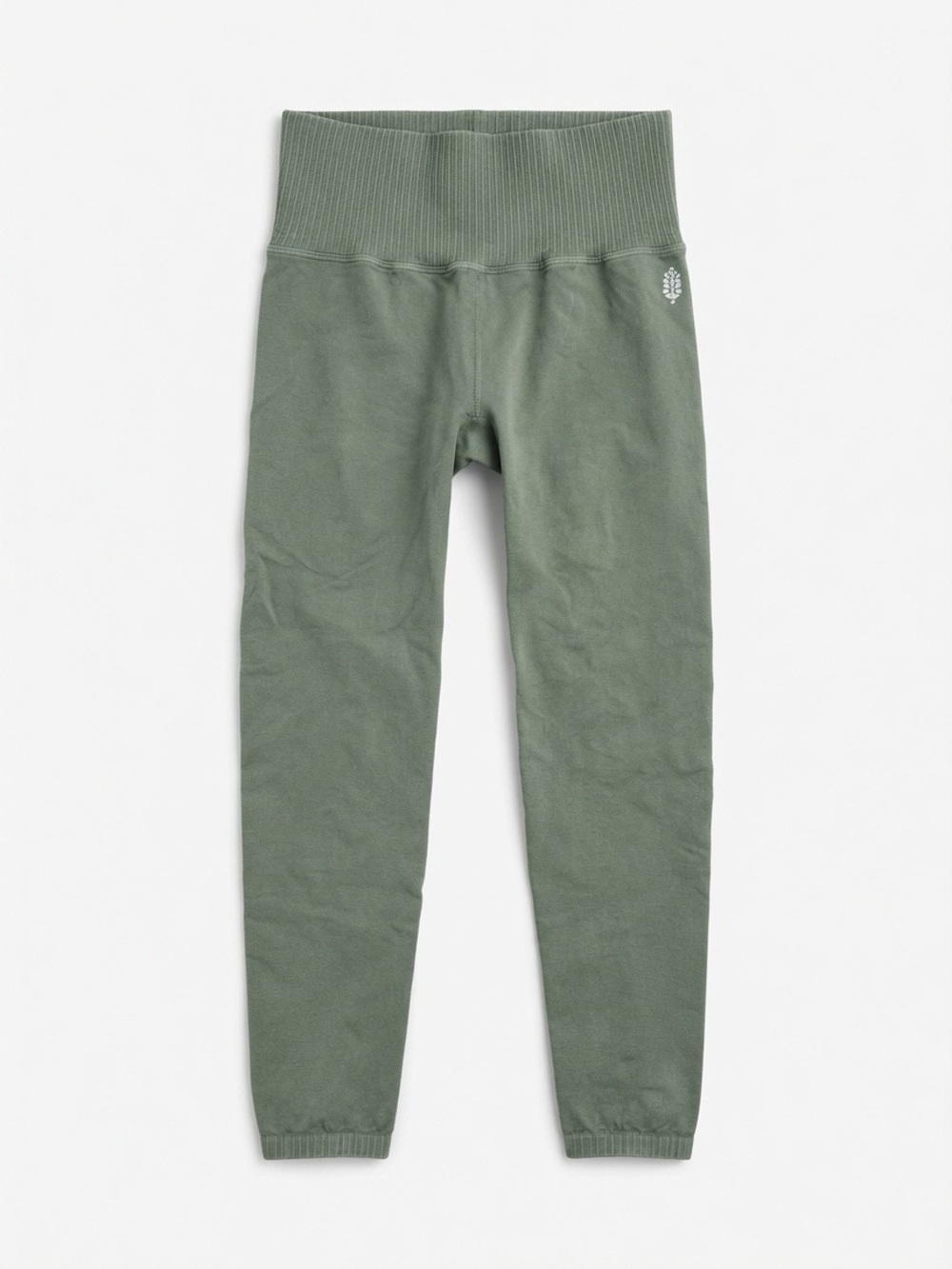 FP Movement by Free People Sage Green High Waisted Ribbed Leggings in M